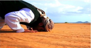 A person is performing Prayer.